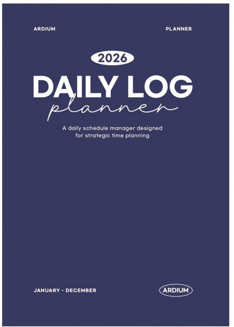 아르디움 2026 데일리 로그 플래너, 네이비, 1개
