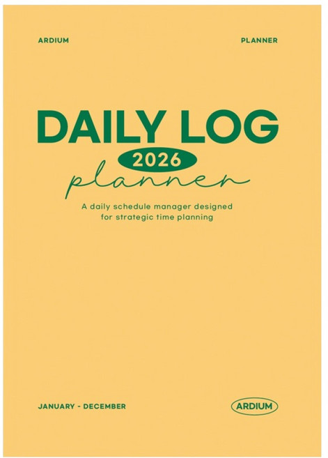 아르디움 2026 데일리 로그 플래너, 옐로우, 1개