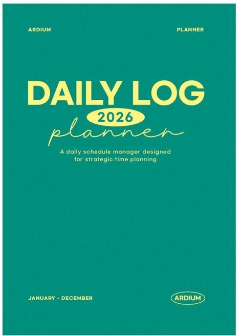 아르디움 2026 데일리 로그 플래너, 그린, 1개
