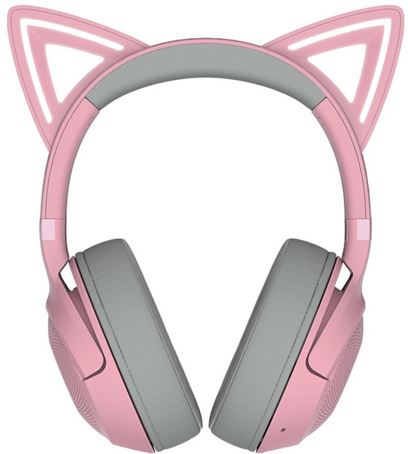 레이저 Kraken Kitty V2 BT 무선 헤드셋, QUARTZ