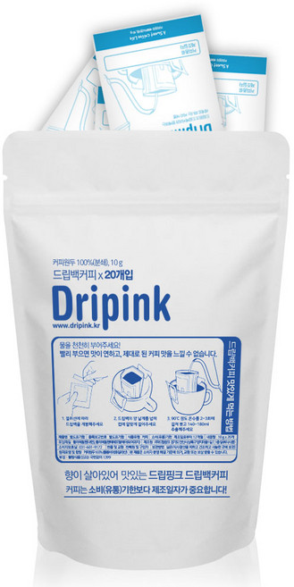 드립핑크 콜롬비아 후일라 드립백커피, 10g, 1개, 20개입