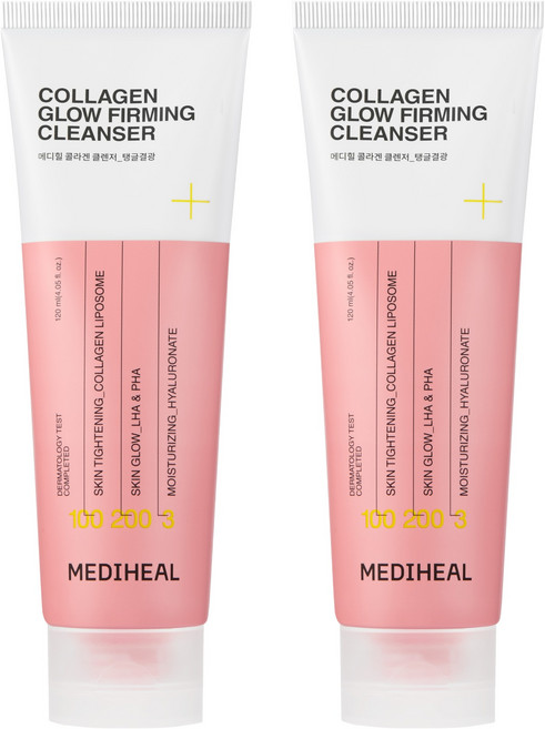 메디힐 콜라겐 탱글결광 클렌징 폼, 2개, 120ml