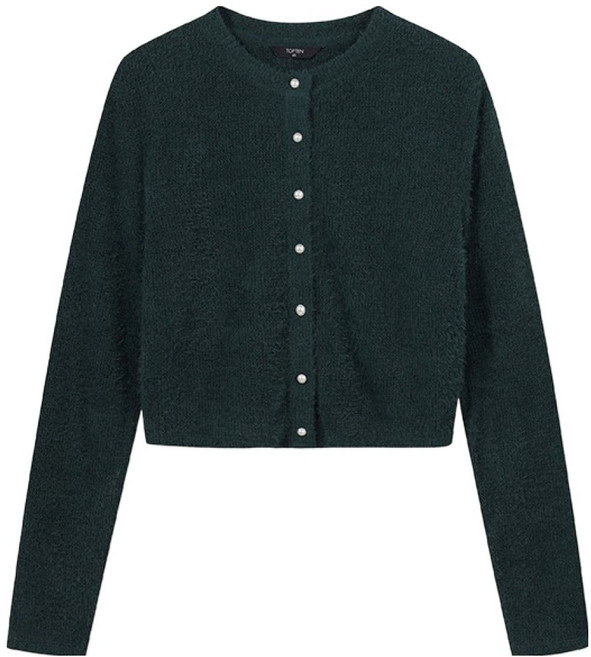 탑텐 여성용 퍼 크루넥 가디건 MSE4TC2011