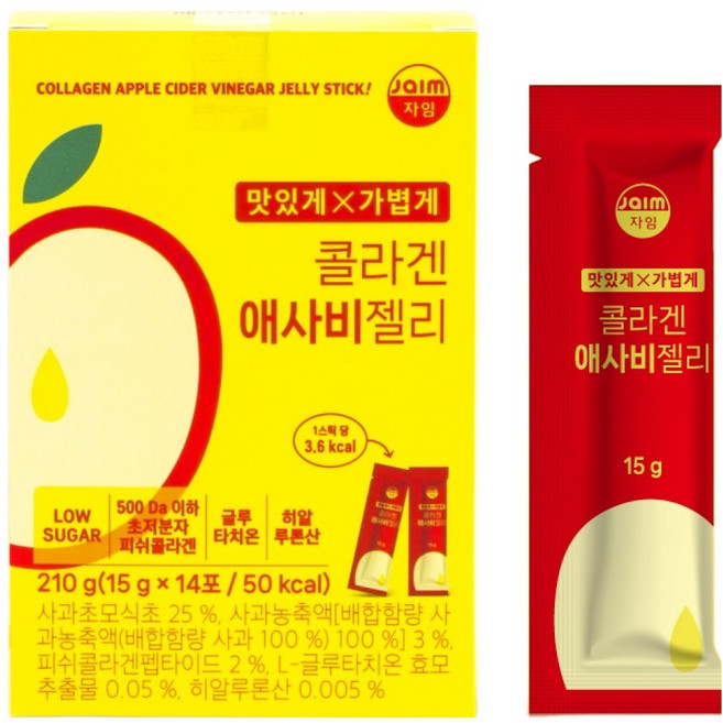 jaim 콜라겐 애사비젤리, 1개, 210g