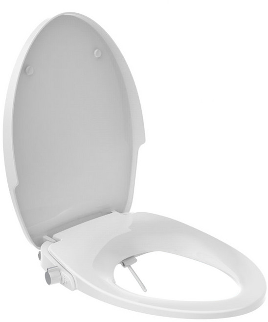 Hennessy&Hinchcliffe 緩降/抗菌/免插電/免治馬桶蓋 TS-BV, 1個, 純白色