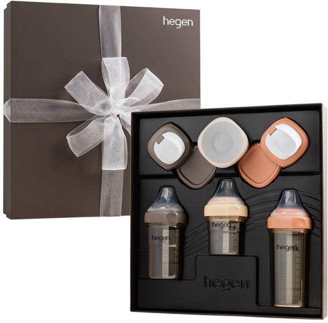 헤겐 유아용 올스타 컬렉션 젖병 150ml + 240ml + 330ml 선물세트, 토프, 오크, 오번, 1세트