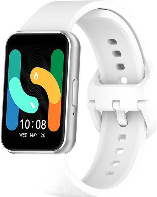 리아몬트 갤럭시 핏3 스포츠 밴드 실리콘 스트랩, 1개, 화이트