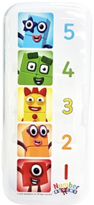 르번 넘버블록스 유아용 무소음 수저 케이스, 혼합색상, 1개