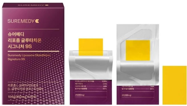 슈어메디 리포좀 글루타치온 시그니처 9S 30p, 10.5g, 1개 - 쿠팡