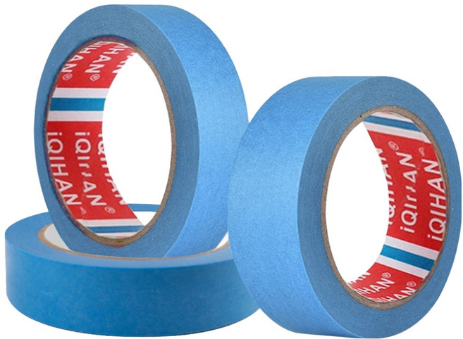 다다 칼라 종이 디자인 마스킹 테이프 25mm x 15m, 블루, 3개