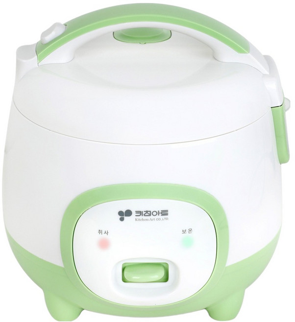 키친아트 미니 전기밥솥 2~3인용, KRC-3096, 혼합색상