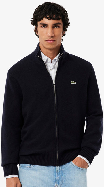 라코스테 남성용 방모 풀집업 가디건 AH5181-55N