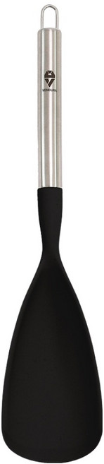 벤듀라 스텐 핸들 실리콘 멀티스푼 34 x 7.5 cm, 블랙, 1개