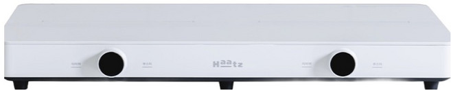 Haatz 듀얼 플랫 인덕션 2구 화이트, CIH-261FK, 프리스탠딩