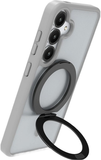 랩씨 초슬림 맥세이프 스마트톡 홀더 마그넷 링 휴대폰 거치대, 블랙, 1개