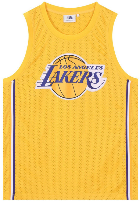 NBA 男女通用 Authentic Team 網眼無袖上衣 N252TS411P, 黃色/M