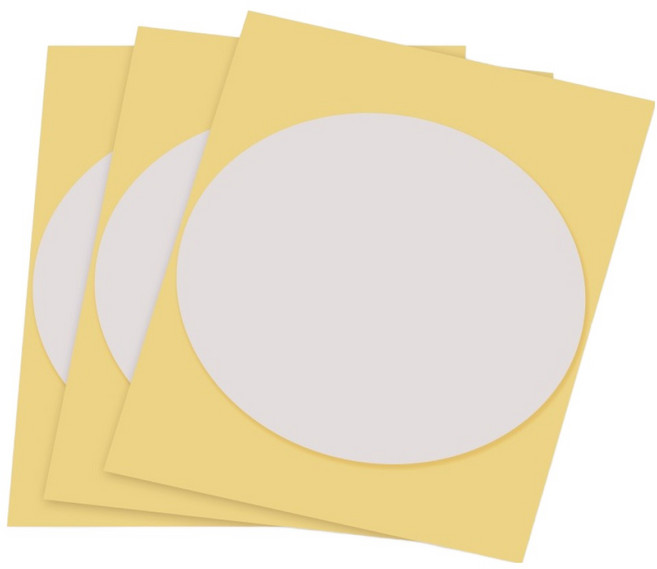 다연경 휴대폰 다용도 미끄럼방지 고정 젤 패드 원형투명 80 x 80 mm 3p, 1세트