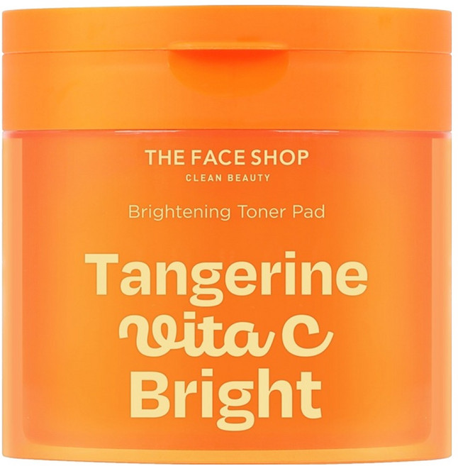 THE FACE SHOP 菲詩小舖 柑橘維他命C亮白爽膚棉片 180ml, 1個