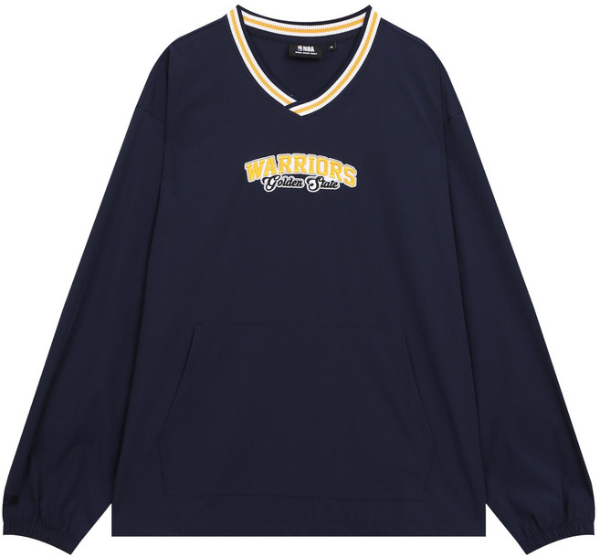 NBA 남성용 골든스테이트 워리어스 브이넥 우븐 피스테 N251TS131P