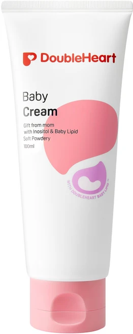 더블하트 베이비 크림 소프트 파우더리, 100ml, 1개 - 쿠팡