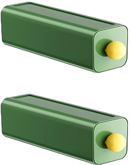 윈프라이스 도파민 컬러 속옷 양말 수납함, 그린, 2개