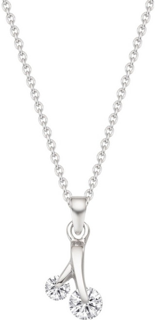 티르리르 트윈 글로우 화이트 실버 목걸이 + 쇼핑백