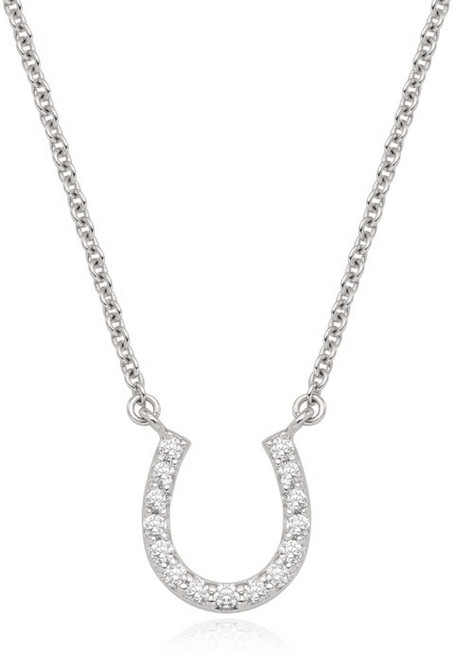 티르리르 말발굽 화이트 실버 목걸이 + 쇼핑백