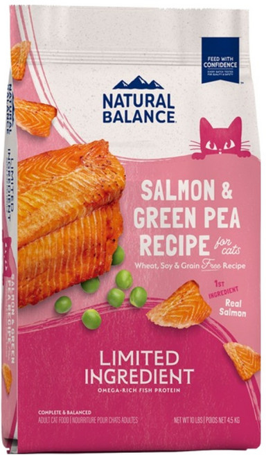 내추럴발란스 전연령 LID 포뮬라 드라이 캣 기능성 사료, 연어+완두콩, 4.54kg, 1개