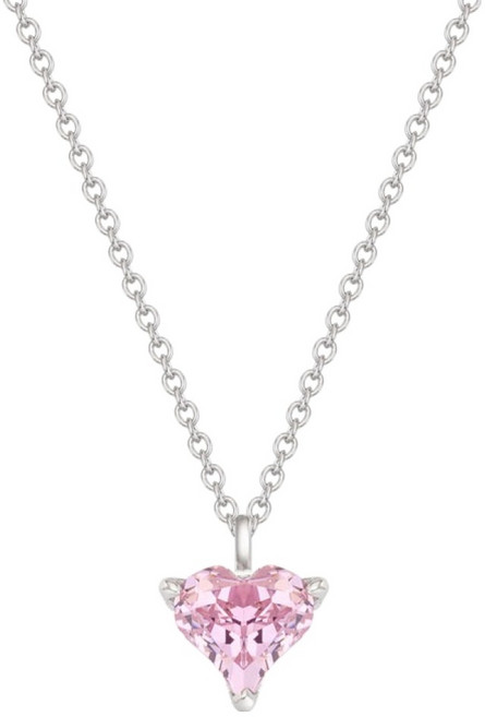 티르리르 러브 스파클 핑크큐빅 실버 목걸이 + 쇼핑백