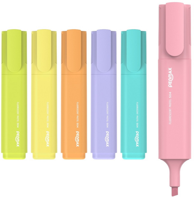 펜맥스 파스텔 504 6색 세트, 6종, 1세트