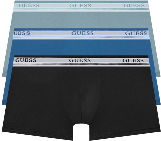 GUESS UNDERWEAR Fairline 水漾平口褲 3件組