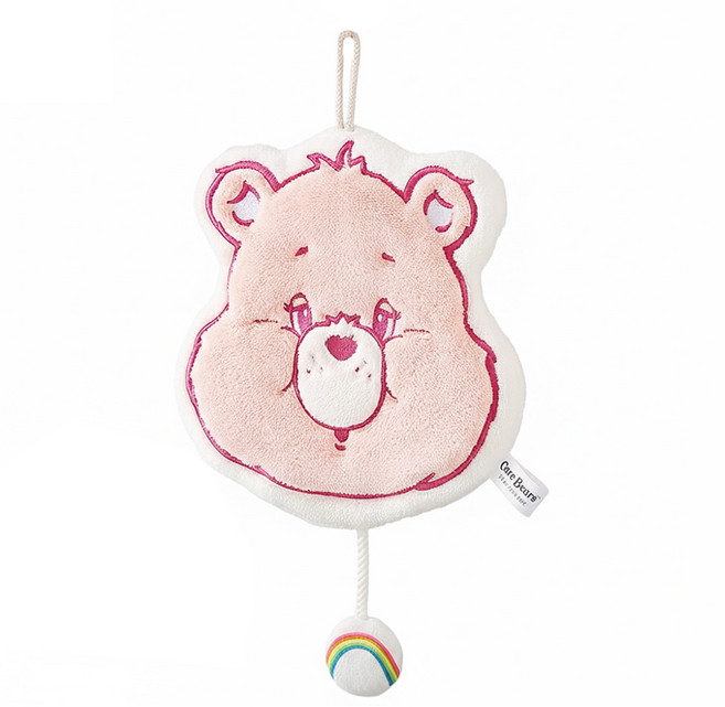 Care Bears 彩虹熊珊瑚絨加厚擦手巾, 1個, 粉