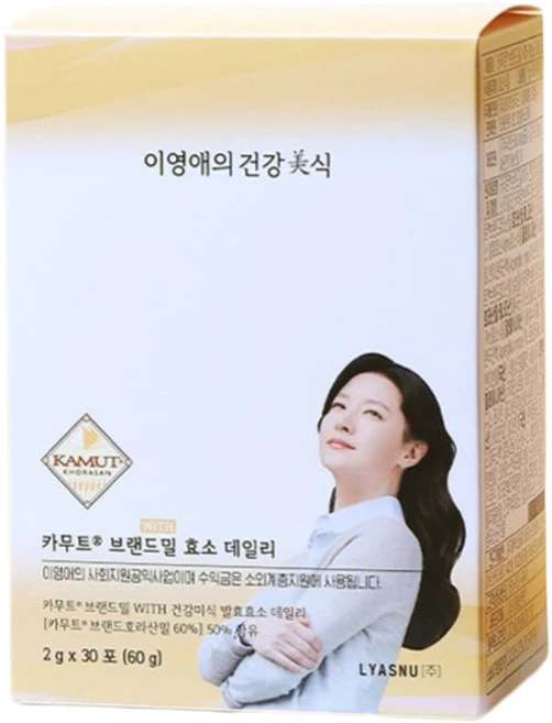 이영애의건강미식 카무트 브랜드밀 효소 데일리 30p, 60g, 1개 - 쿠팡