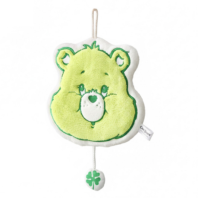 Care Bears 彩虹熊珊瑚絨加厚擦手巾, 1個, 綠