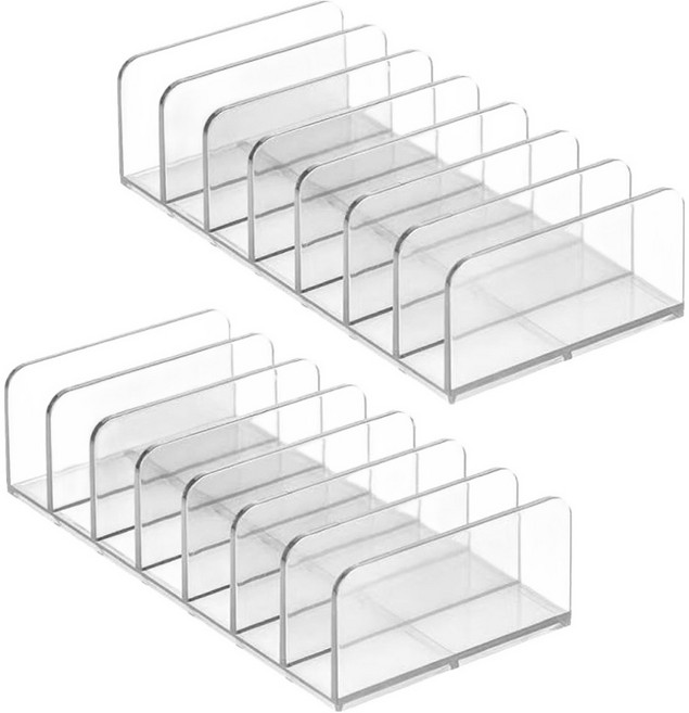 모나코올리브 메이크업 팔레트 정리대, 투명, 2개