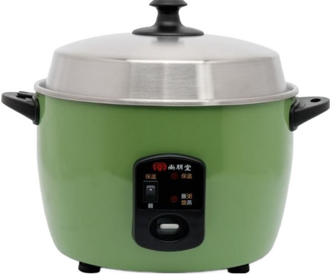 尚朋堂 養生不鏽鋼電鍋 綠色 11人份, SSC-12LDCG