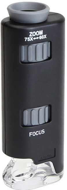 CARSON 卡薾紳 Micro LED口袋型顯微鏡, 1個, 75倍