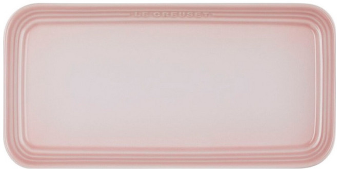 LE CREUSET 輕虹霓彩系列 長方盤, 1個, 貝殼粉