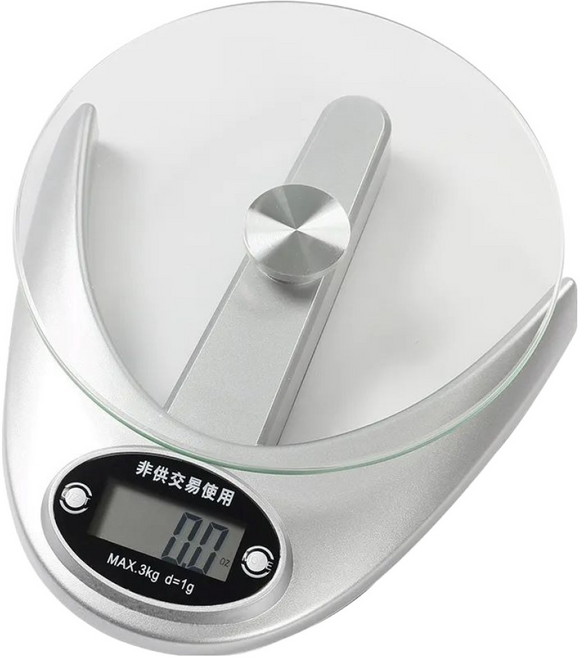 HIKARI 日光生活 廚房電子料理秤, K006, 3kg, 灰色