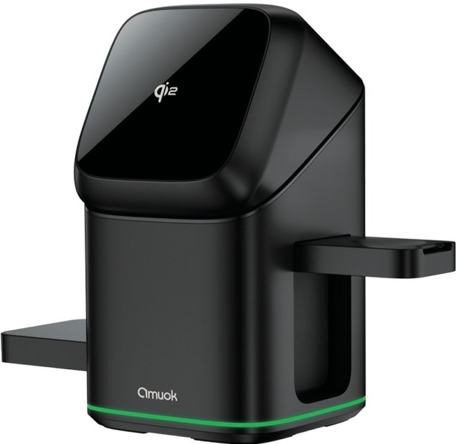 amuok 艾默克 萬能三合一磁吸無線充電站, 1個, 黑色