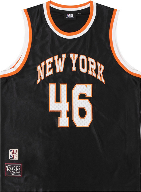 NBA 男女共用 HWC NYK 緞面無袖籃球服上衣 N252TS854P