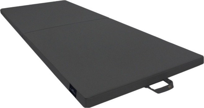 고무나라 와이드 접이식 요가 운동매트, 리얼블랙, 1개