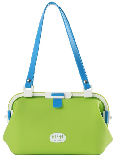 히지 실리콘 젤리박스 수영가방, 그린애플