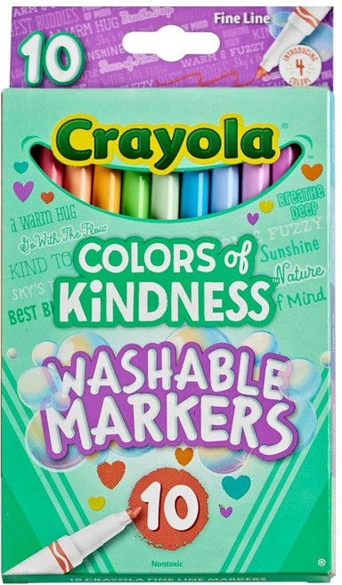Crayola 繪兒樂 善良色彩特別版細頭馬克筆, 10色, 1組