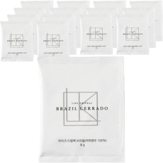 라이크 드립백 브라질 세하도, 8g, 1개, 15개입