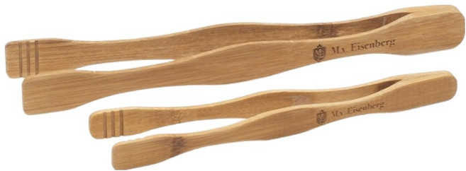 아이젠베르그 클랑 대나무 요리 서빙집게 2종 세트, 1세트, 우드