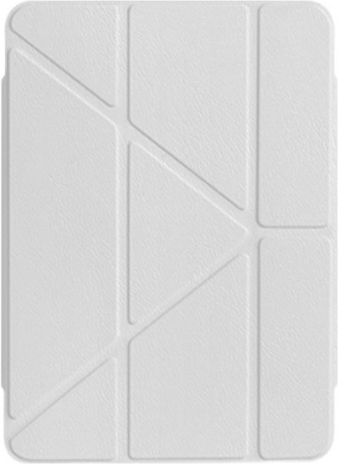 YUNMI Y折智慧休眠防摔平板帶筆槽保護殼, 灰色, 1個