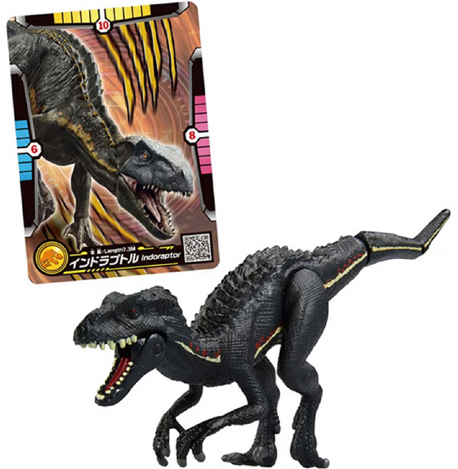ACADEMY HOBBY MODEL KITS 侏羅紀世界 戰鬥卡 + 公仔套組 帝王迅猛龍 S25025, 1個