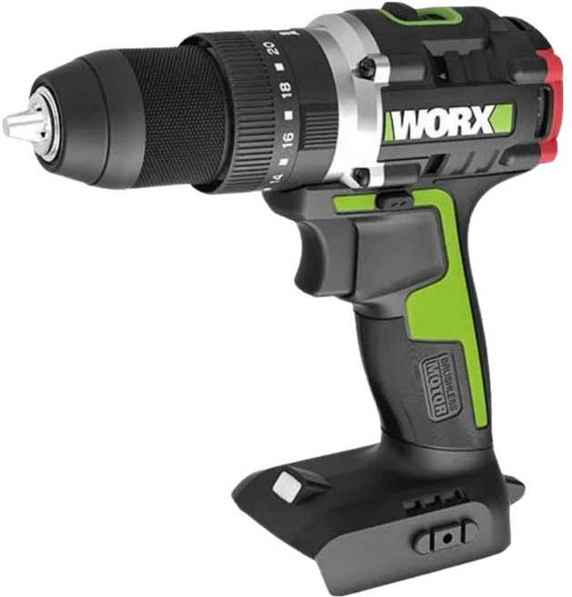 WORX 威克士 台灣公司貨 無刷鋰電震動衝擊鑽 WU369.9 20V 13mm 60N.m, 1個
