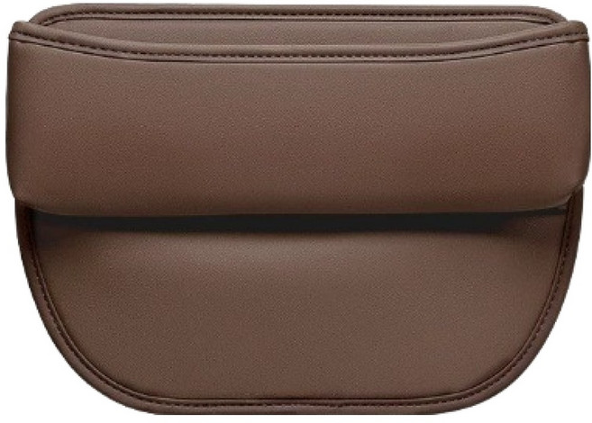 민아루 자동차 시트 틈새 보관함, 브라운, 1개